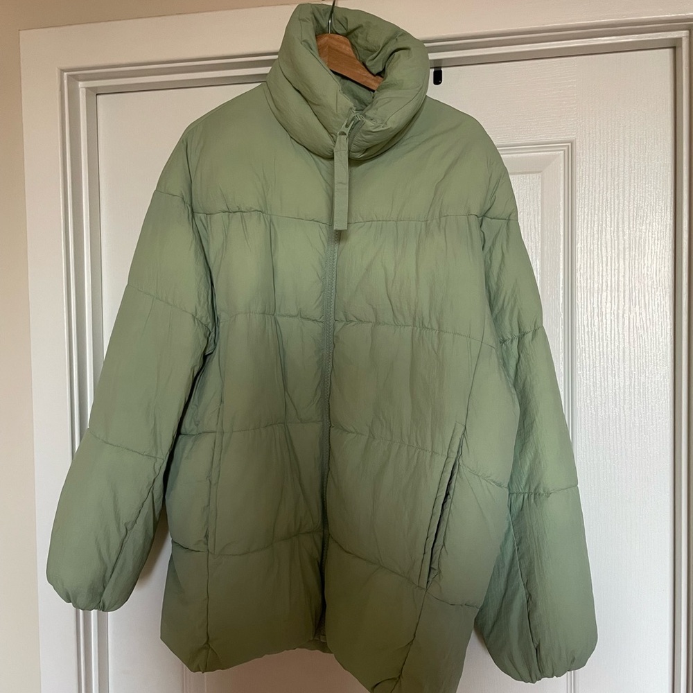 Mint Green Puffer Jacket